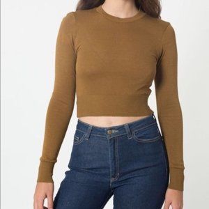 American Apparel  Lightweight Cropped Sweater